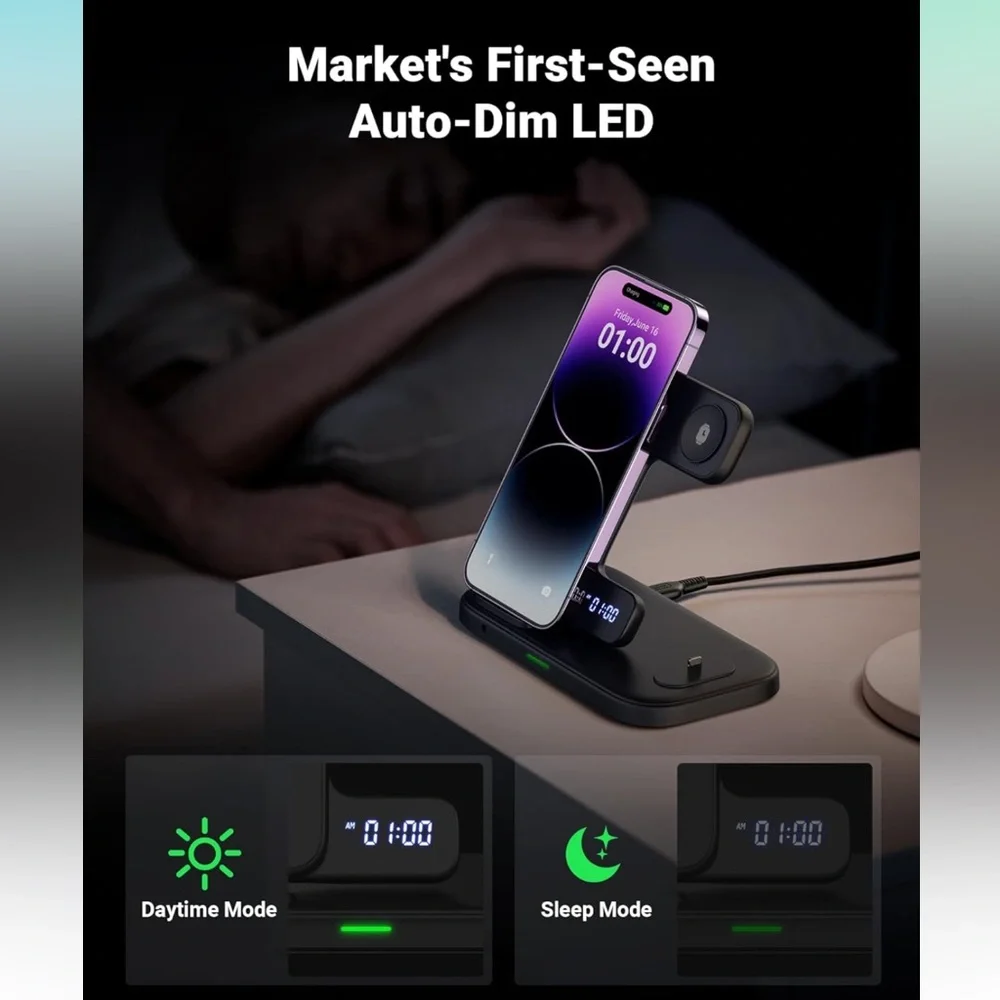 3 in 1 wireless charging stand